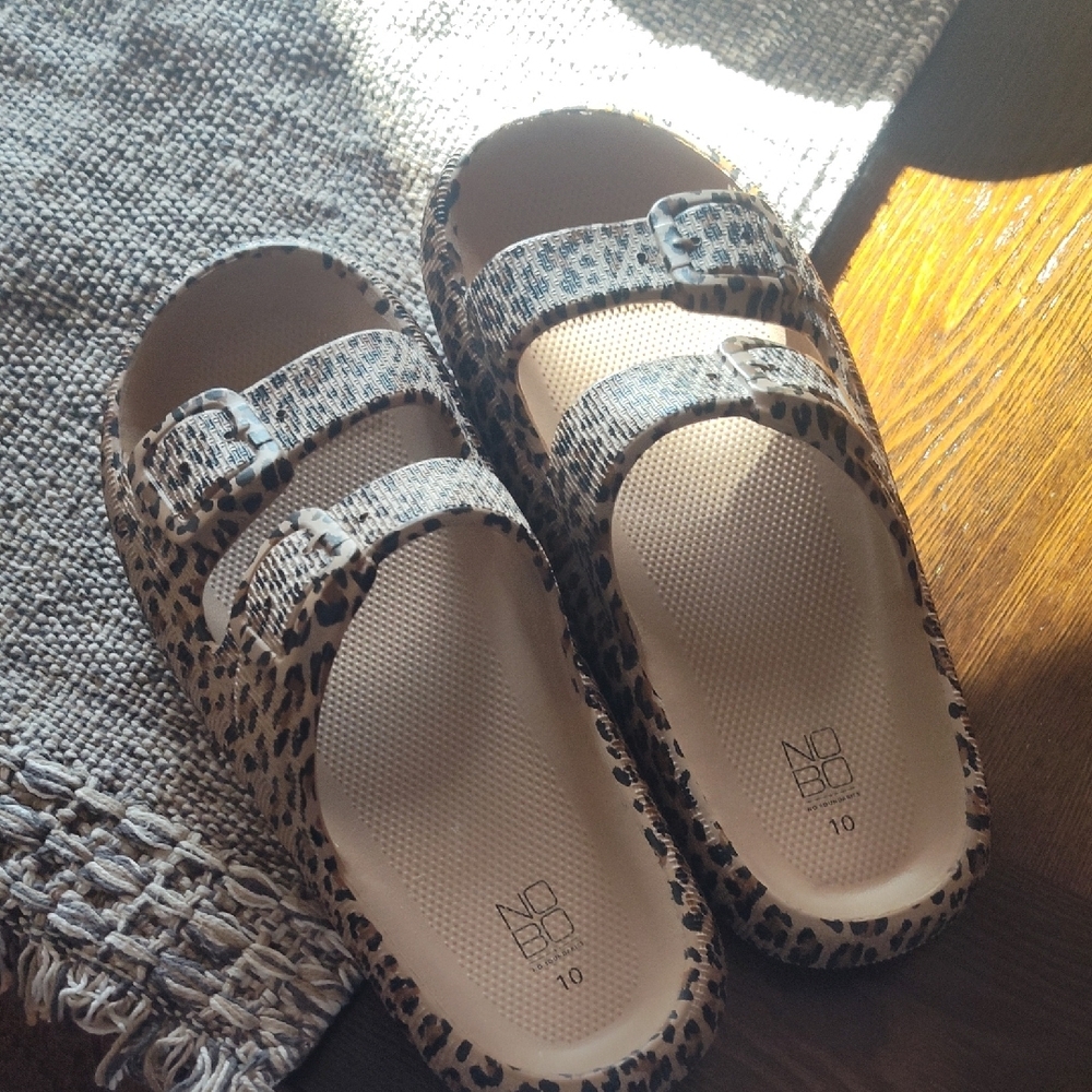 Leopard Print Kids Sandals
